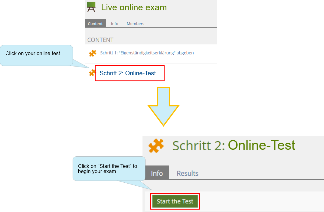 drawio: Online exams for students 4