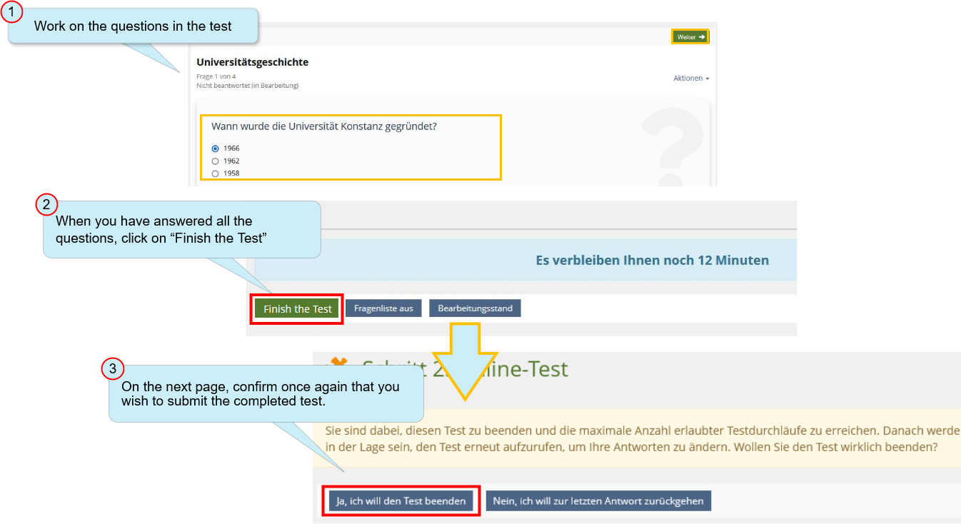 drawio: Online exams for students 5